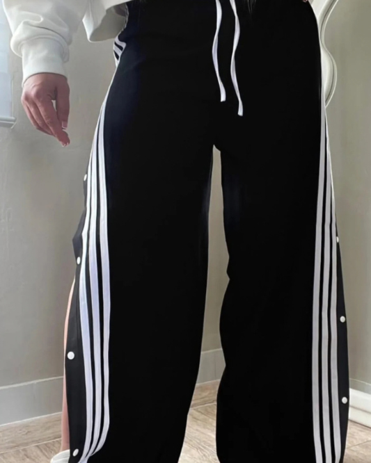 pantalon con botones a presion