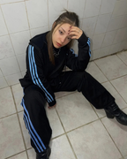Conjunto deportivo - Negro con celeste