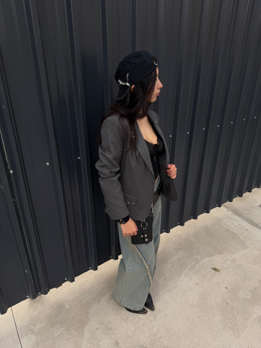 Jean desflecado wide leg