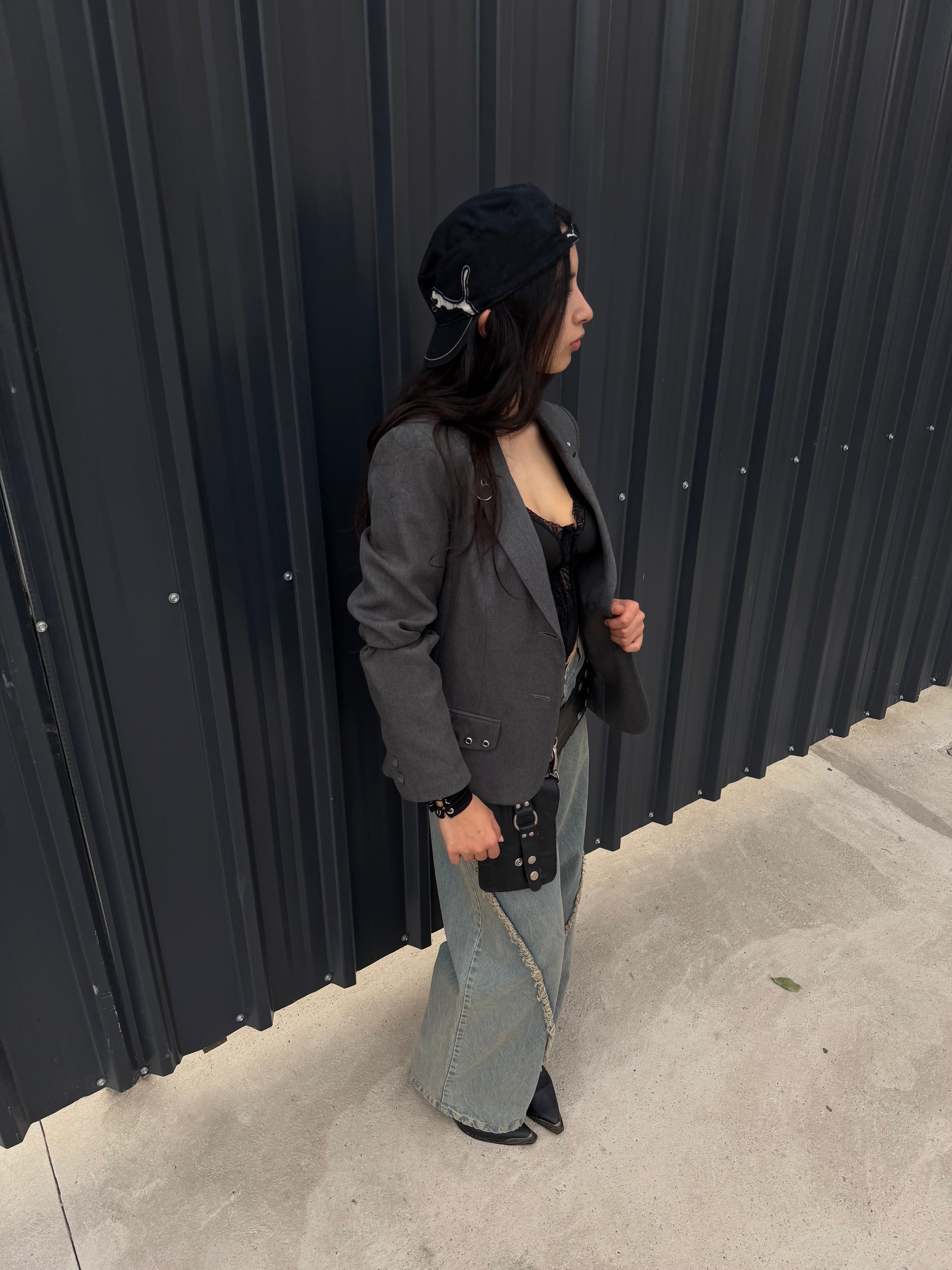 Jean desflecado wide leg