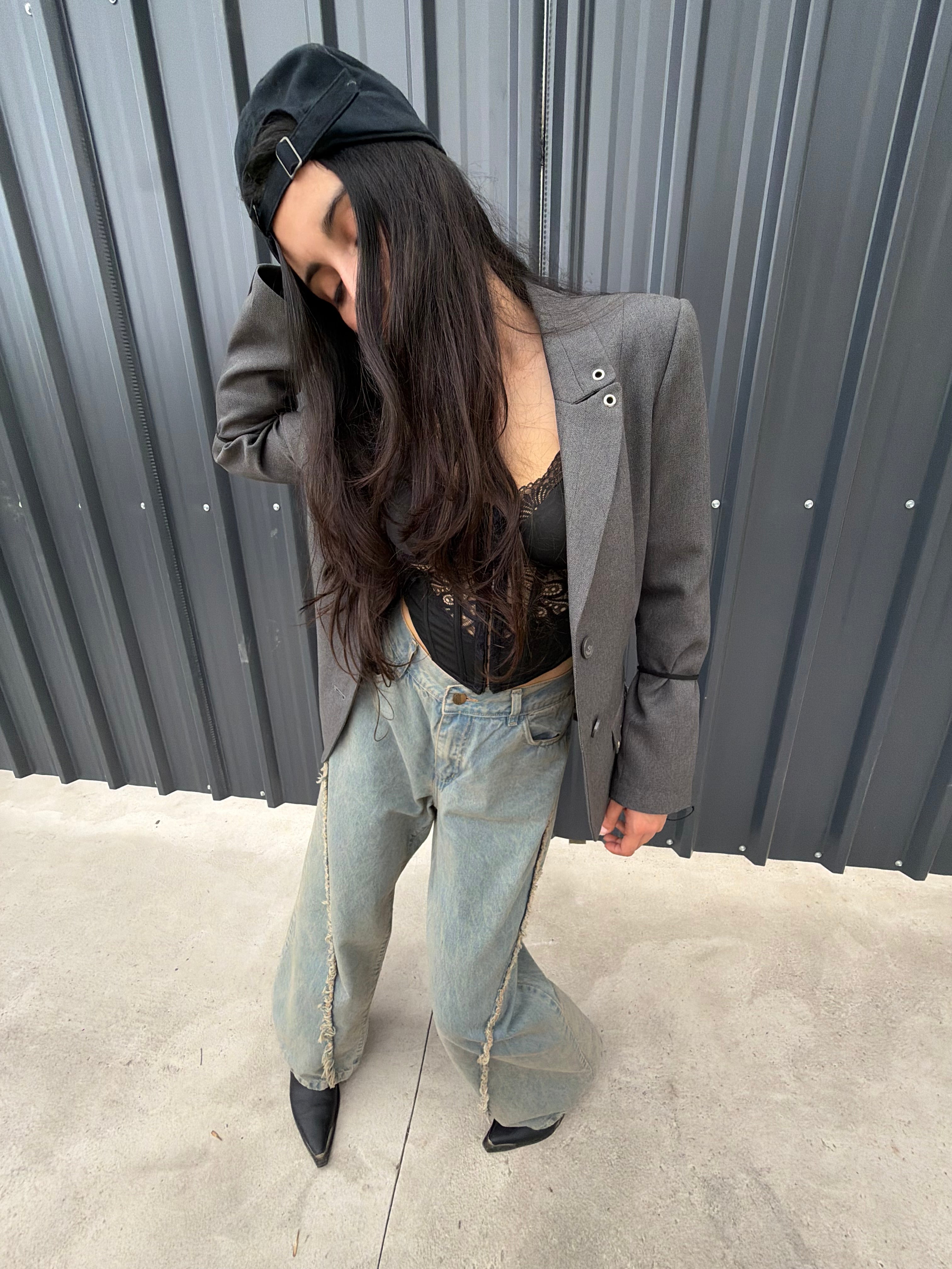 Jean desflecado wide leg