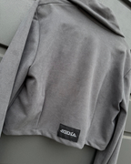 Chaqueta Cropped de Gamuza Grey